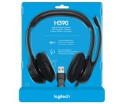 Logitech Headset Stereo sw, Retail H390 USB 