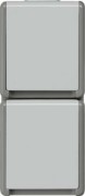 IP44 AP SCHUKO-Steckdose 2-fach senkrecht 5UB4723 