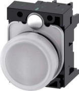 Leuchtmelder 22mm,rund,weiß,Linse 3SU1106-6AA60-1AA0 