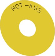 Unterlegschild Not-Halt-Pilzdruckt. 3SU1900-0BC31-0AS0 