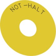 Unterlegschild Not-Halt-Pilzdruckt. 3SU1900-0BC31-0AT0 