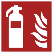 Brandschutzzeichen Feuerlöscher F 001 