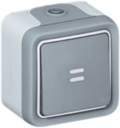 Aus-Wechselschalter 1p.gr AP, 10A,250V, IP55 Legrand 069713 