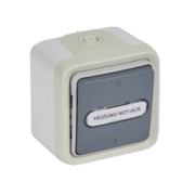 Ausschalter 2p.ws AP, 10A,250V, IP55 Legrand 069766 