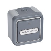 Ausschalter 2p.gr AP, 10A,250V, IP55 Legrand 069726 