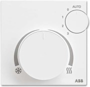 Raumtemperaturregler AP FanCoil+Disp. alu/si 6138/11-83-500 