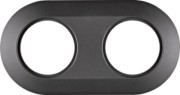 Rahmen 2fach Serie 1930 sw MAN0100317 