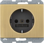 Steckdose Schuko K.5 MS brün. MAN0104217 