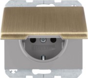 Steckdose Schuko K.5 MS brün. MAN0104317 