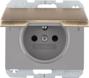 Steckdose m.Schutzko-Stift K.5 MS brün. MAN0104617 