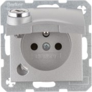 Steckdose m. Erdstift S.1,alu,ma,la 6768111404 