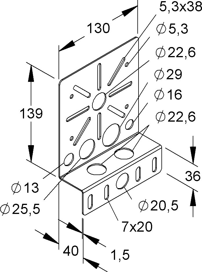 Montageplatte RMP 130 