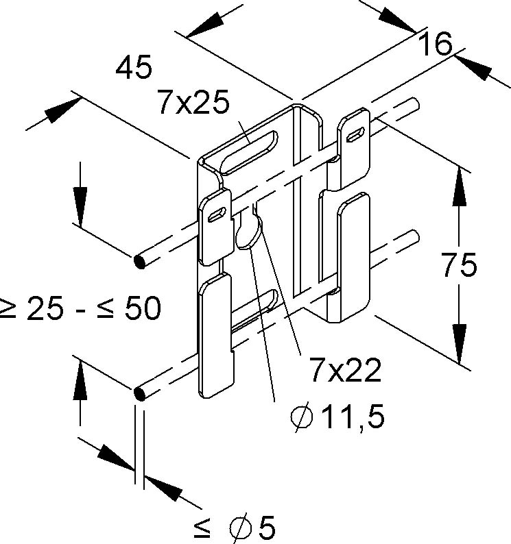 Montagebügel GRMB 50 