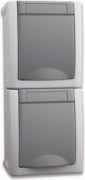 Panasonic Steckdose 2-fach senkrecht FR-AP IP54 90591086-DE 