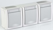 Panasonic Steckdose 3-fach waager. FR-AP IP54 90591498-DE 