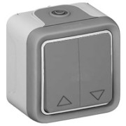 Jalousieschalter 1p.ws AP, 10A,250V, IP55 Legrand 069758 