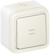 Taster 1p. ws Schließer AP, 10A,250V, IP55 Legrand 069762 