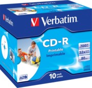 Verbatim CD-R Jewelcase 10 Discs 43325 (VE10) 