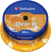 Verbatim DVD-R Cakebox 25 Discs 43522 (VE25) 