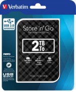 Verbatim Festplatte 2TB USB3.0 Extern,6,35cm(2,5Z) 53195 