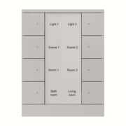8f. Bedienelement alusilber SB/U8.0.1-83 