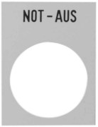 Anzeigeschild ge, NOT-AUS ZB2BY420001 
