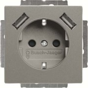 SCHUKO-2x USB Steckdose 20 EUCB2USB-803 