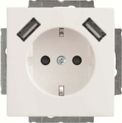 SCHUKO-2x USB Steckdose 20 EUCB2USB-84 