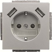 SCHUKO-2x USB Steckdose 20 EUCB2USB-866 