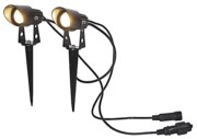 Scharnberger+Hasenbein LED-Gartenspot 2-er Set 3000K 88191 