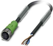 Sensor-Aktor-Kabel M12 gerade,4p.,5m SAC-4P-5,0-PUR/M12FS 