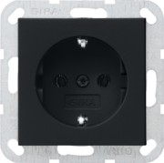 Schuko-Steckdose sw ohne Krallen 0466005 