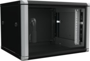 Wandschrank 6HE 2tlg. sw 19"600x500x334mm W2 6-65-S 