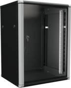 Wandschrank 15HE 2tlg. sw 19"600x500x801mm W2 15-65-S 
