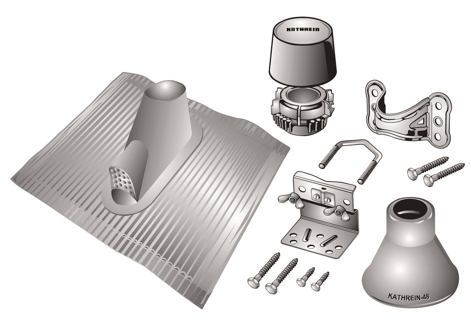 Mast-Montage-Set ZTS 60 sw 