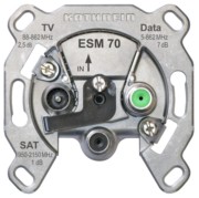 BK-Modem-Steckdose Einzeldose, 3fach ESM 70 