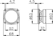 WHD Lautsprecher Chassis 8Ohm B66BB-8 
