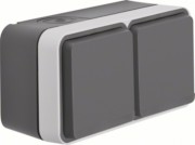 Steckdose SCHUKO 2-f. waag. m.Klappd. 47843535 