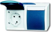 Schuko-Steckdose 2f. waagerecht 20/2 EWN-53 