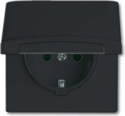 Schuko-Steckdoseneinsatz IP44 anthrazit 20 EUGK-35-101 