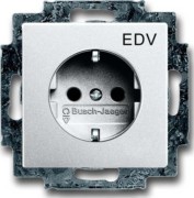 Schuko-Steckdose alusi mit Aufdruck EDV 20 EUCKS/DV-83 