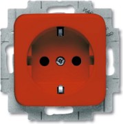 SCHUKO Steckdosen-Einsatz rot RAL3020 20 EUCKS-217-101 