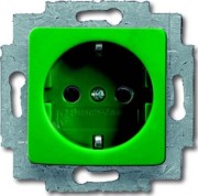 SCHUKO Steckdosen-Einsatz grün RAL6032 20 EUCQ-13-212-101 
