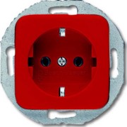 SCHUKO Steckdosen-Einsatz rot RAL 3020 20 EUCRD-217-101 