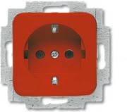 SCHUKO Steckdosen-Einsatz rot 20 EUC-217-101 