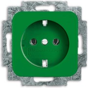 SCHUKO Steckdosen-Einsatz grün RAL 6032 20 EUCKS-13-212-101 