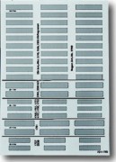 Beschriftungsbogen transparent 1799/03 