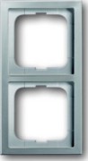 Rahmen 2-fach pur edelstahl 1722-866K 