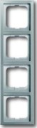Rahmen 4-fach pur edelstahl 1724-866K 