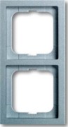 Rahmen 2-fach alusilber, fu.linear 1722-183K 